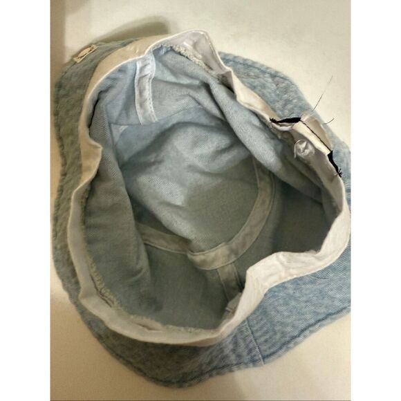 Zara Women's Stay Great Denim Bucket Hat Light Washed Blue OS - Picture 4 of 9